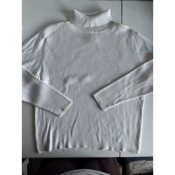 4 for $10 Venezia Jeans Knit Off White Turtle Neck 18/20 - Picture 2 of 4